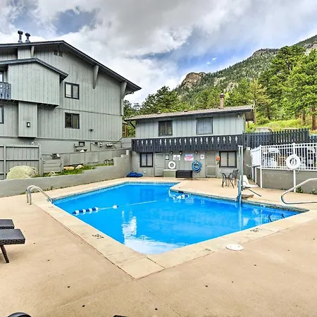 Estes Park Condo Rental Balcony With River Views! Exterior photo